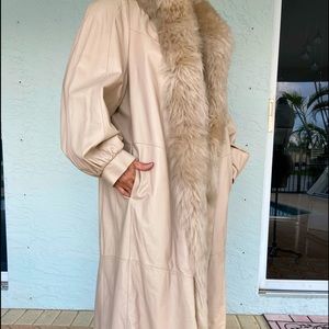 Genuine leather coat, very soft, good condition